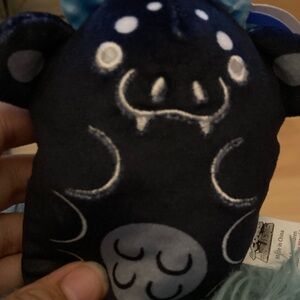 Plush Monster Stuffed Animal - Black and Blue